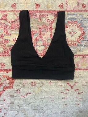lululemon athletica Black V-Neck sport bra